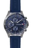 Tommy Hilfiger Bank Blue Dial Blue Rubber Strap Watch for Men - 1791721 Buy Now By Tommy Hilfiger