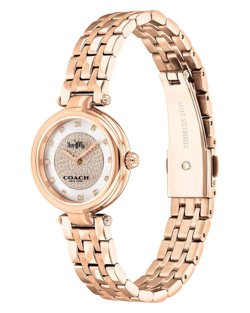 Coach Park Silver Dial Rose Gold Steel Strap Watch for Women - 14503735 Buy Now By Coach