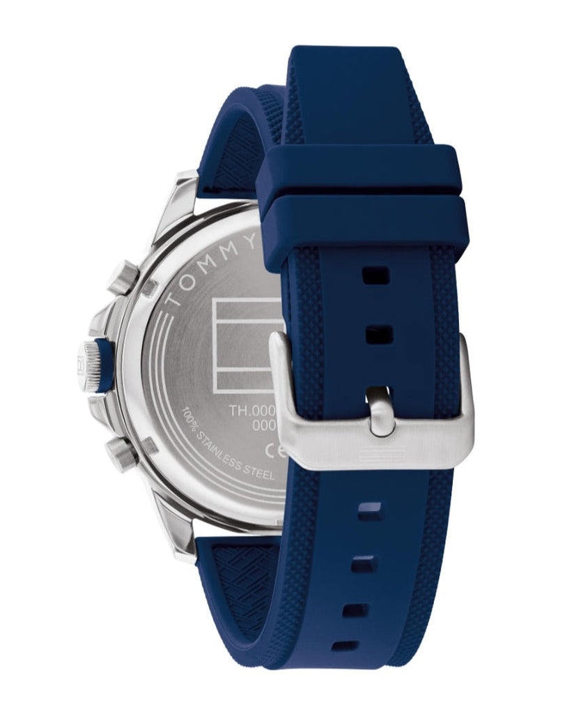 Tommy Hilfiger Blaze Chronograph Blue Dial Blue Rubber Strap Watch For Men - 1792027 Buy Now By Tommy Hilfiger