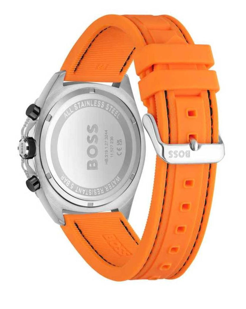 Hugo Boss Energy Chronograph Quartz Black Dial Orange Rubber Strap Watch For Men - 1513970 Buy Now By Hugo Boss
