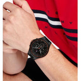 Tommy Hilfiger Justin Black Dial Black Rubber Strap Watch For Men - 1792056 Buy Now By Tommy Hilfiger