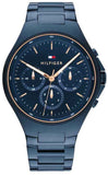 Tommy Hilfiger Justin Chronograph Blue Dial Blue Steel Strap Watch For Men - 1792058 Buy Now By Tommy Hilfiger