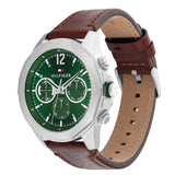 Tommy Hilfiger Lars Chronograph Green Dial Brown Leather Strap Watch For Men - 1792064 Buy Now By Tommy Hilfiger
