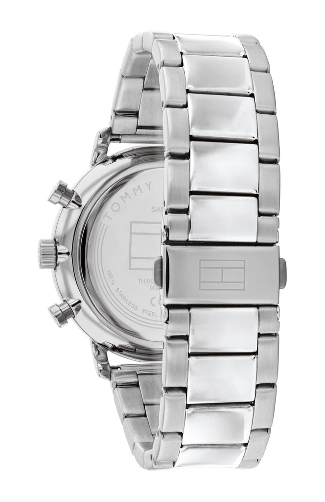 Tommy Hilfiger Legend Chronograph Blue Dial Silver Steel Strap Watch For Men - 1710569 Buy Now By Tommy Hilfiger