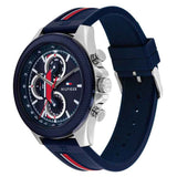 Tommy Hilfiger Clark Chronograph Blue Dial Black Leather Strap Watch For Men - 1792083 Buy Now By Tommy Hilfiger