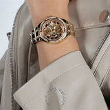 Guess Allara Quartz Rose Gold Dial Rose Gold Steel Strap Watch For Women - GW0604L3 Buy Now By Guess