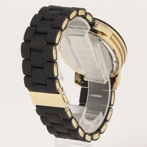 Michael Kors Runway Chronograph Black Dial Black Silicone Strap Watch For Women - MK7385 Buy Now By Michael Kors