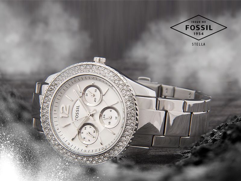 Fossil Stella Silver Dial Silver Steel Strap Watch for Women - ES3588 Buy Now By Fossil