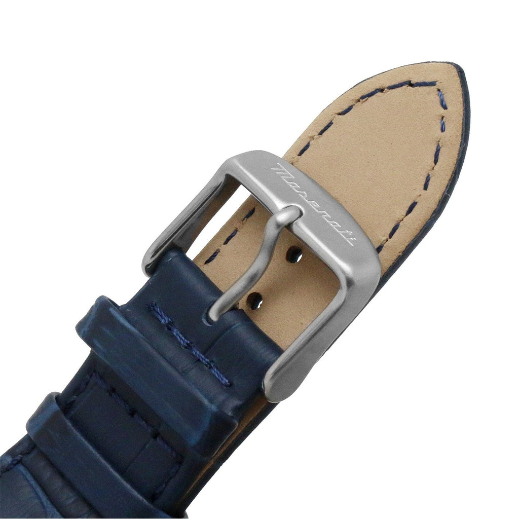 Maserati Stile Automatic Limited Edition White Dial Blue Leather Strap Watch For Men - R8821142001 Buy Now By Maserati