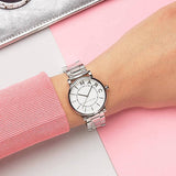 Marc Jacobs Roxy White Dial Silver Steel Strap Watch for Women - MJ3521 Buy Now By Marc Jacobs
