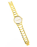Calvin Klein Stately Silver Dial Gold Steel Strap Watch for Women - K3G23526 Buy Now By Calvin Klein