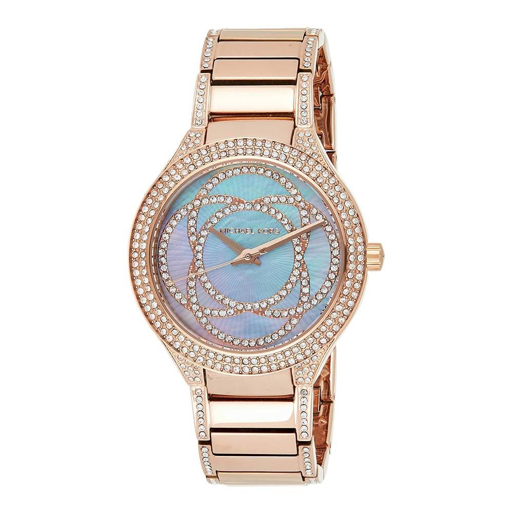 Michael Kors Kerry Purple Dial Rose Gold Stainless Steel Strap Watch for Women - MK3482 Buy Now By Michael Kors