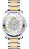 Movado Bold Silver Dial Two Tone Steel Strap Watch For Women - 3600256 Buy Now By Movado