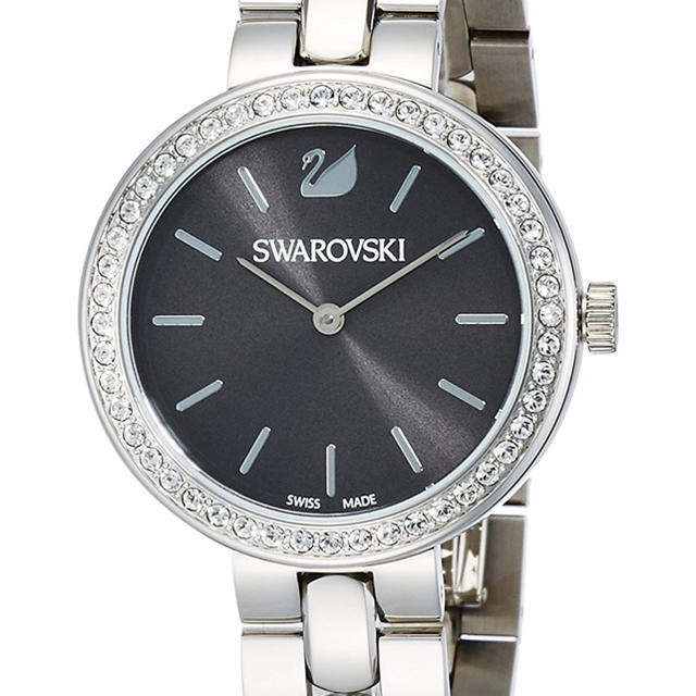 Swarovski Daytime Rhinestone Grey Dial Silver Steel Strap Watch for Women - 5213681 Buy Now By Swarovski