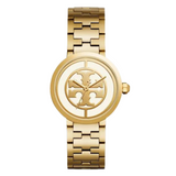 Tory Burch Reva Gold Dial Gold Steel Strap Watch for Women - TBW4025 Buy Now By Tory Burch