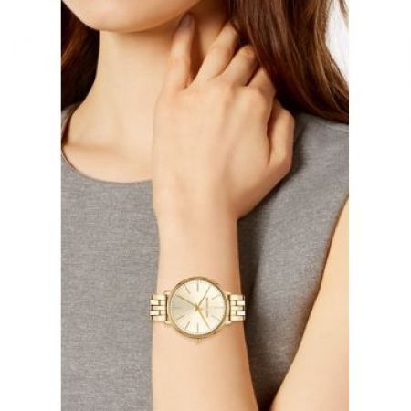 Michael Kors Pyper Quartz Gold Dial Gold Steel Strap Watch For Women - MK3898 Buy Now By Michael Kors