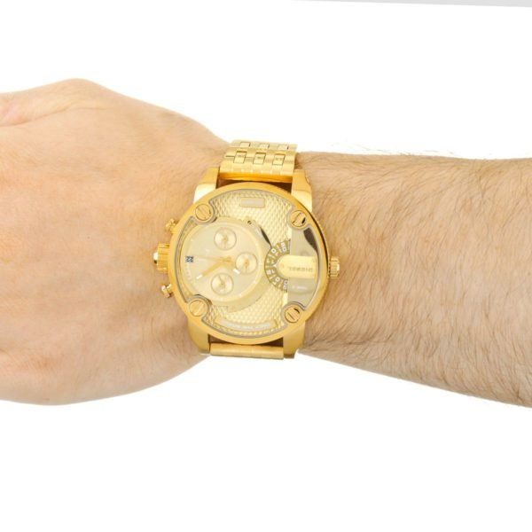 Diesel Big Daddy Analog Gold Dial Gold Stainless Steel Watch For Men - DZ7287 Buy Now By Diesel