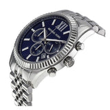 Michael Kors Lexington Chronograph Blue Dial Silver Steel Strap Watch for Men - MK8280 Buy Now By Michael Kors
