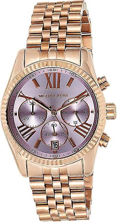 Michael Kors Lexington Purple Dial Rose Gold Steel Strap Watch For Women - MK6207 Buy Now By Michael Kors