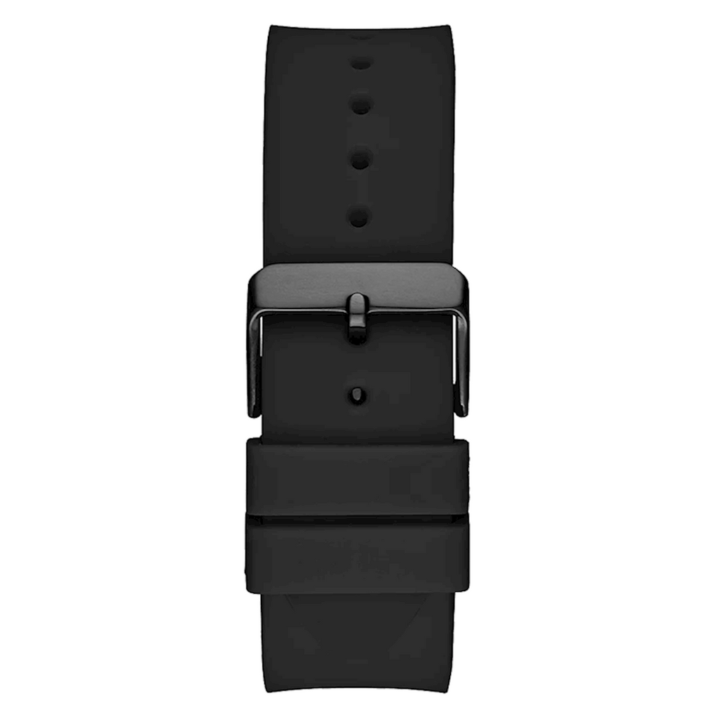 Guess Zeus Multifunction Crystals Black Dial Black Silicone Strap Watch For Men - GW0208G5 Buy Now By Guess