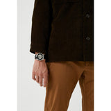 Guess Tailor Multifunction Black Dial Black Leather Strap Watch for Men - GW0389G1 Buy Now By Guess