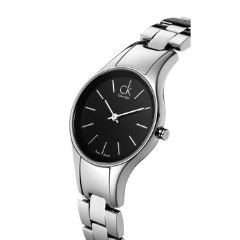 Calvin Klein Simplicity Black Dial Silver Steel Strap Watch for Women - K4323130 Buy Now By Calvin Klein