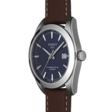 Tissot Gentlemen Powermatic 80 Silicium Blue Dial Brown Leather Strap Watch For Men - T127.407.16.041.00 Buy Now By Tissot
