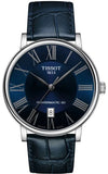 Tissot Carson Premium Powermatic 80 Blue Dial Blue Leather Strap Watch For Men - T122.407.16.043.00 Buy Now By Tissot