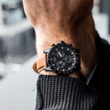 Tissot Supersport Chrono Black Dial Brown Leather Strap Watch for Men - T125.617.36.051.01 Buy Now By Tissot