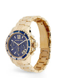 Michael Kors Everest Chronograph Blue Dial Gold Steel Strap Watch for Women - MK5754 Buy Now By Michael Kors