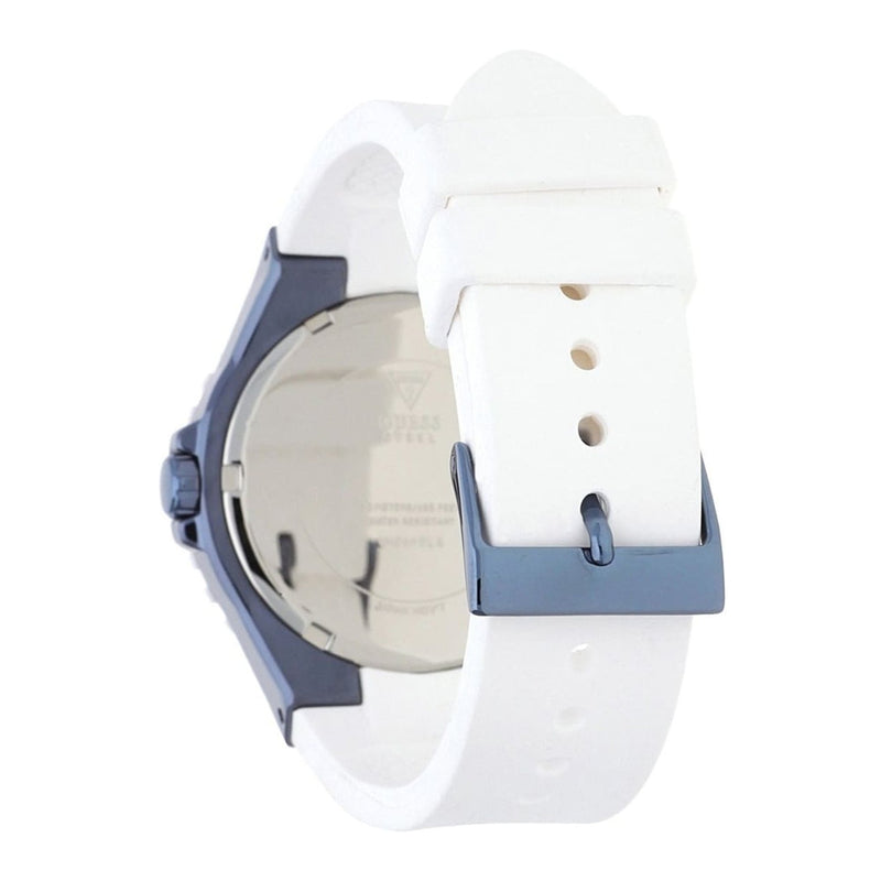 Guess Overdrive Chronograph White Dial White Rubber Strap Watch for Women - W0149L6 Buy Now By Guess