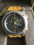 Burberry Sport Chronograph Grey Dial Yellow Rubber Strap Watch for Men - BU7712 Buy Now By Burberry