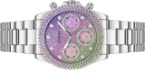 Guess Sol Chronograph Crystals Multicolor Dial Silver Steel Strap Watch For Women - GW0483L1 Buy Now By Guess