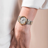 Tissot T Classic Desire White Dial Two Tone Watch For Men - T52.2.481.13 Buy Now By Tissot