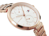 Tommy Hilfiger Angela Quartz White Dial Rose Gold Steel Strap Watch for Women - 1782124 Buy Now By Tommy Hilfiger