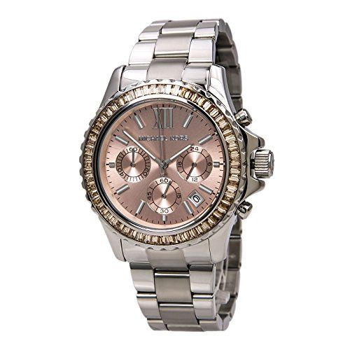 Michael Kors Everest Chronograph Gold Dial Silver Steel Strap Watch For Women - MK5870 Buy Now By Michael Kors