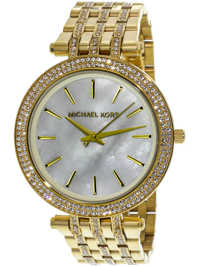 Michael Kors Darci Mother of Pearl Dial Gold Steel Strap Watch for Women - MK3219 Buy Now By Michael Kors