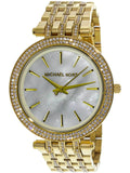 Michael Kors Darci Mother of Pearl Dial Gold Steel Strap Watch for Women - MK3219 Buy Now By Michael Kors