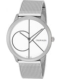 Calvin Klein Minimal White Dial Silver Mesh Bracelet Watch for Men - K3M5115X Buy Now By Calvin Klein