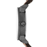 Diesel Mini Daddy Analog Blue Dial Brown Leather Strap Watch For Men - DZ7339 Buy Now By Diesel