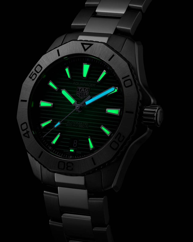 Tag Heuer Aquaracer Professional 200 Automatic Green Dial Silver Steel Strap Watch for Men - WBP2115.BA0627 Buy Now By Tag Heuer