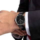 Calvin Klein High Noon Quartz Black Dial Black Leather Strap Watch for Men - K8M211C1 Buy Now By Calvin Klein