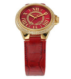 Michael Kors Camille Three-Hand Red Dial Red Leather Strap Watch for Women - MK4750 Buy Now By Michael Kors