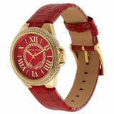 Michael Kors Camille Three-Hand Red Dial Red Leather Strap Watch for Women - MK4750 Buy Now By Michael Kors