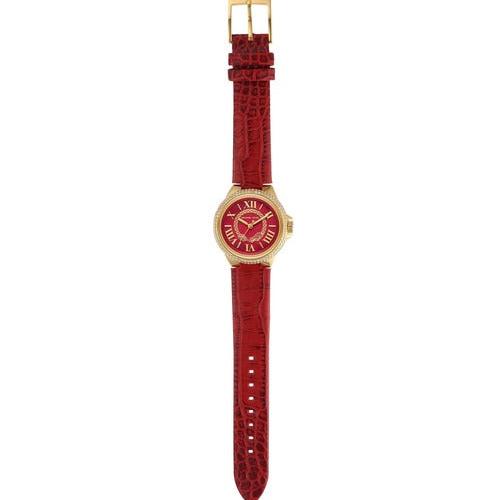 Michael Kors Camille Three-Hand Red Dial Red Leather Strap Watch for Women - MK4750 Buy Now By Michael Kors