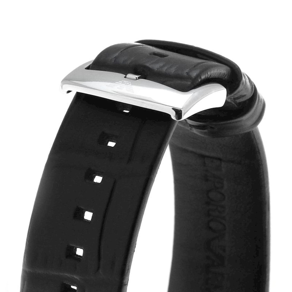 Emporio Armani Luigi Quartz Black Dial Black Leather Strap Watch For Men - AR2500 Buy Now By Emporio Armani