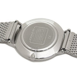 Coach Charles Black Dial Silver Mesh Bracelet Watch for Men - 14602144 Buy Now By Coach