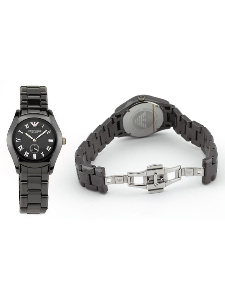 Emporio Armani Ceramica Quartz Black Dial Black Steel Strap Watch For Women - AR1402 Buy Now By Emporio Armani