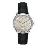 Burberry Classic Round Cream Dial Black Leather Strap Watch for Men - BU10008 Buy Now By Burberry