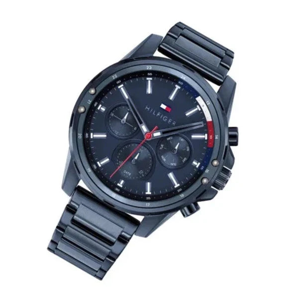 Tommy Hilfiger Mason Blue Dial Blue Steel Strap Watch for Men - 1791789 Buy Now By Tommy Hilfiger